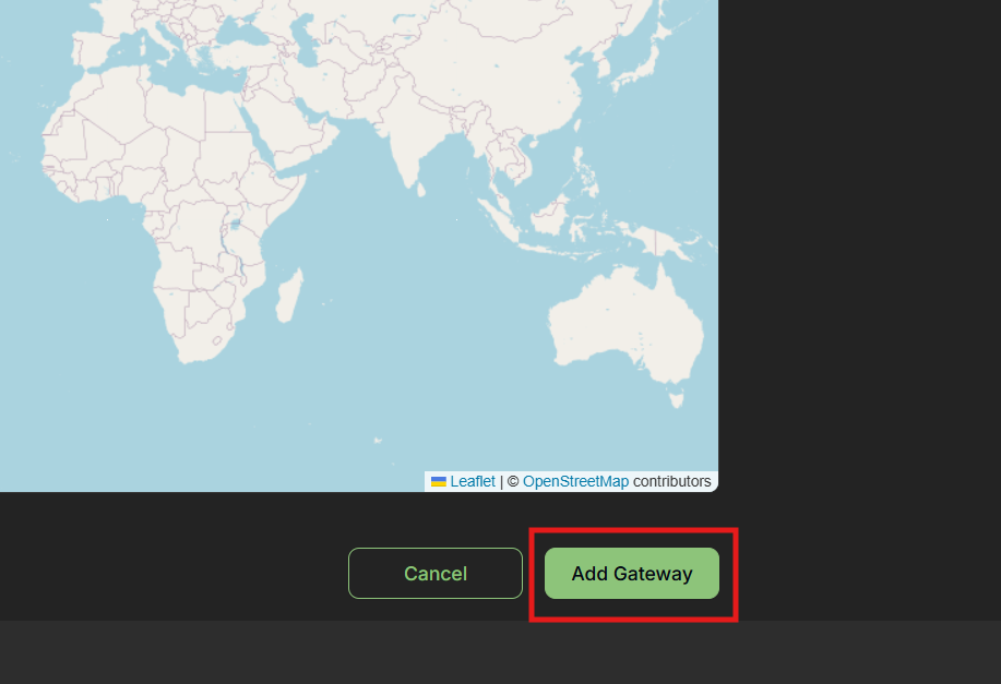 Gateway Successfully Added